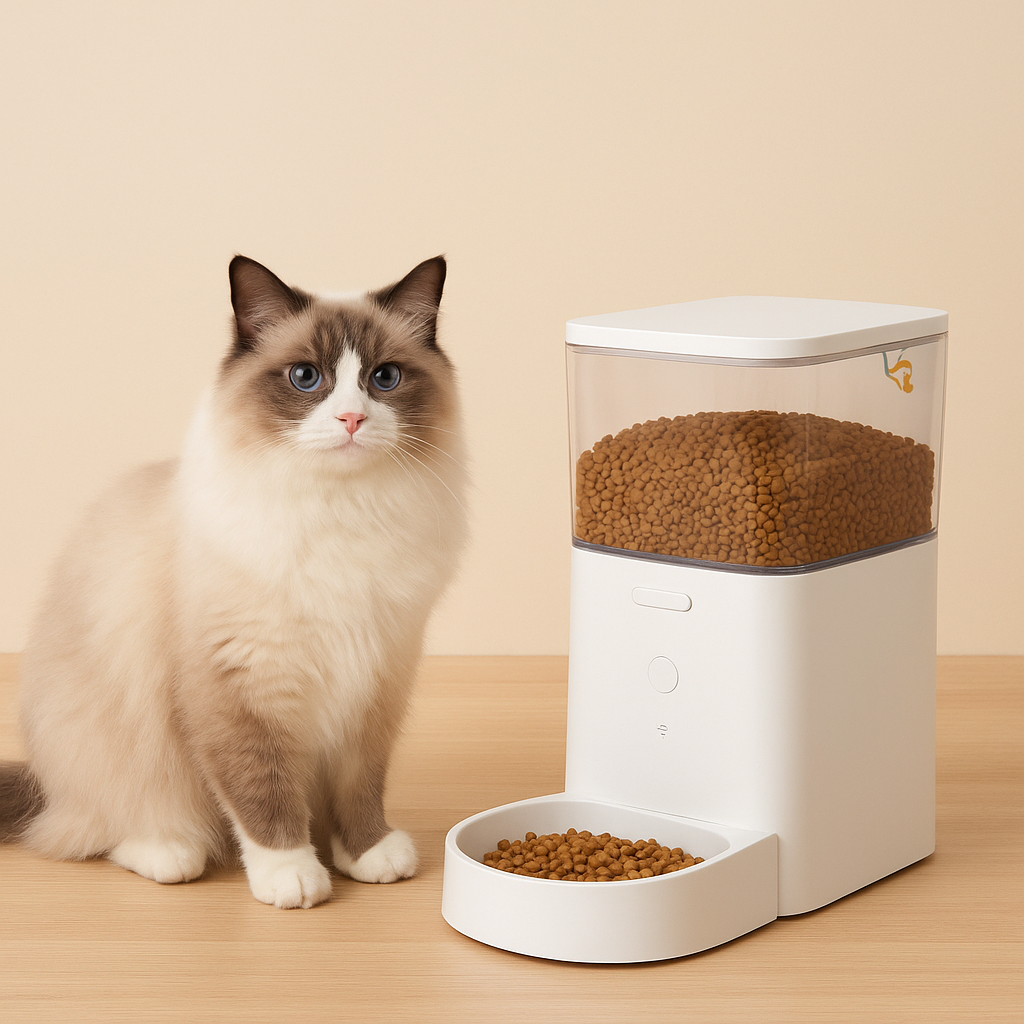 Automatische Kattenvoerbak met WIFI