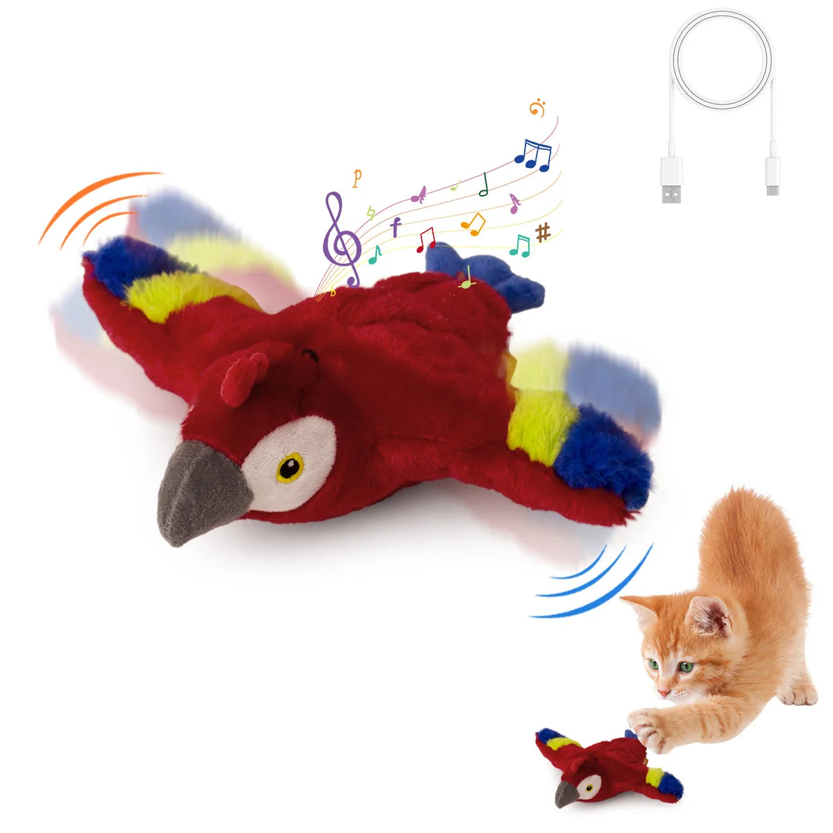 Flapping Bird Cat Toy
