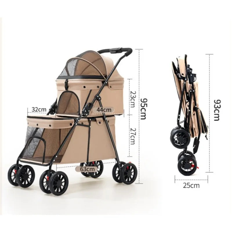 Double Pet Stroller