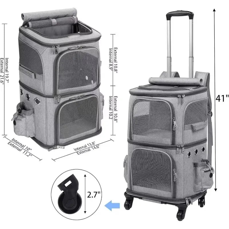 Pet  Double layer Trolley