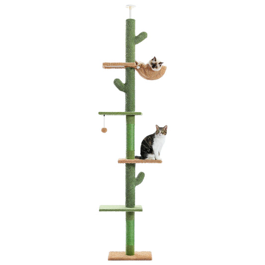 Cat Tree 5-Tier Floor to Ceiling Cat Tower