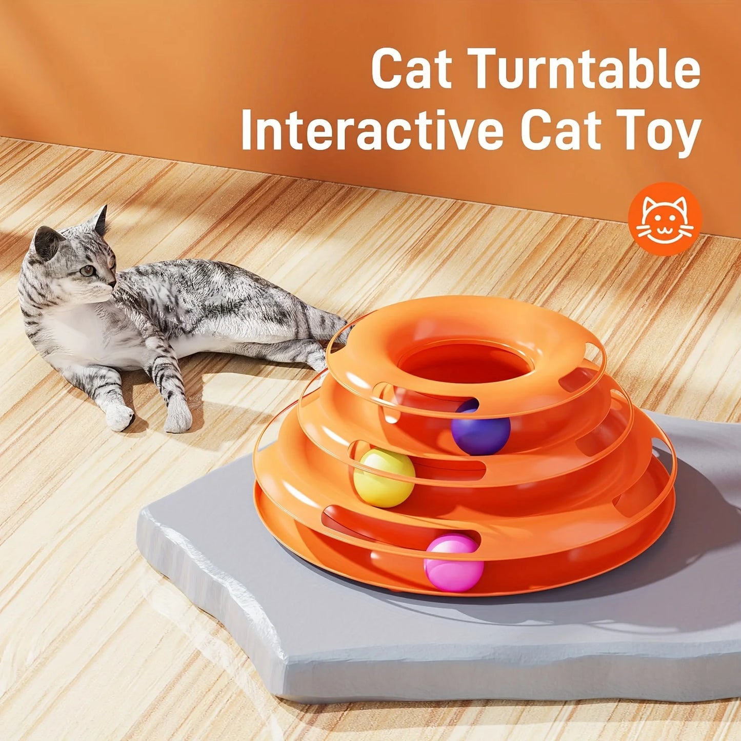 Cat Four Layer Turntable Toy