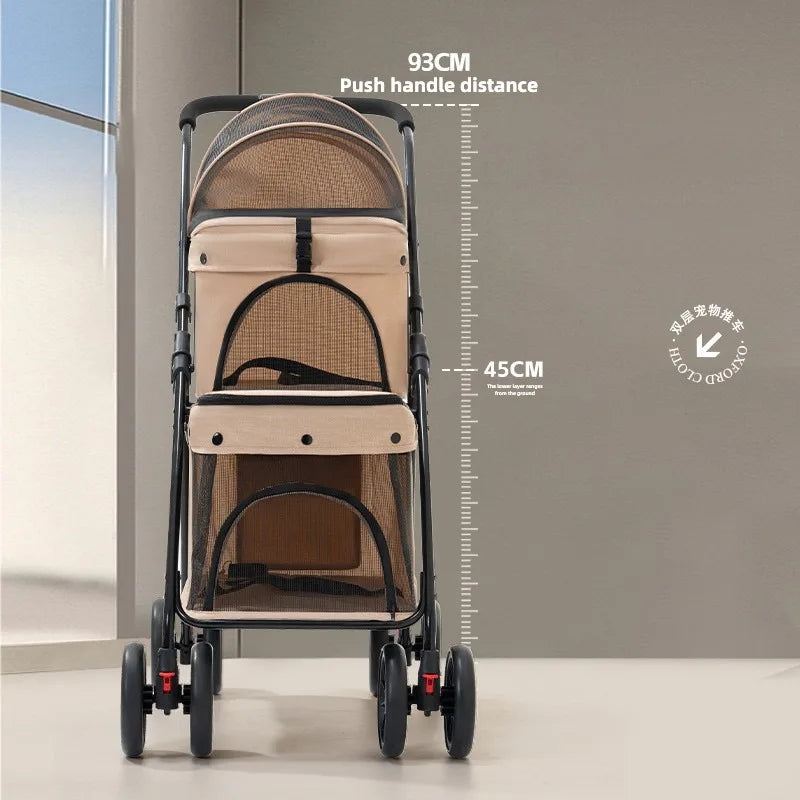 Double Pet Stroller