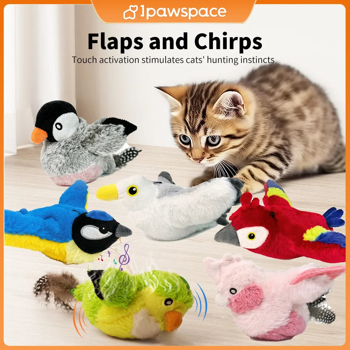Flapping Bird Cat Toy